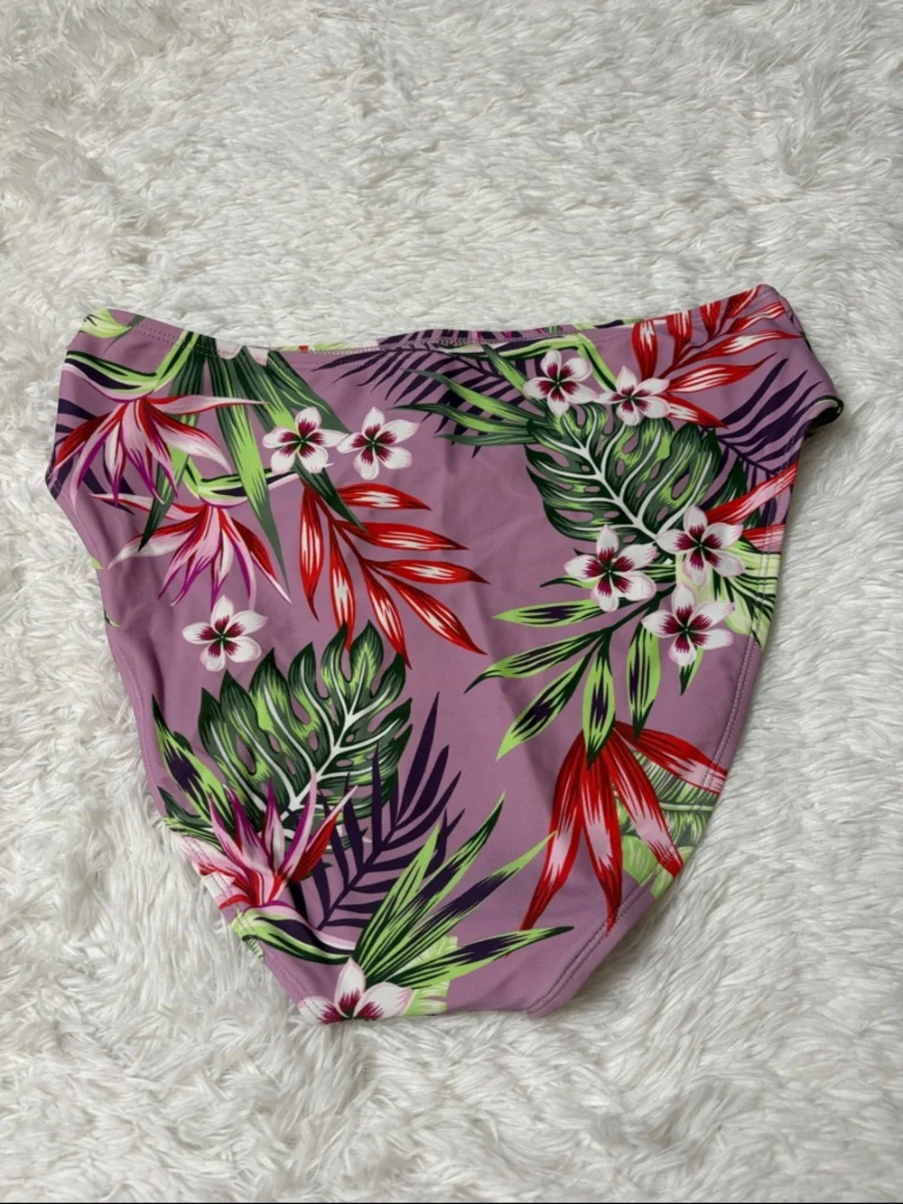 NWOT Salt & Cove Purple Floral Swim Bottoms Size XL